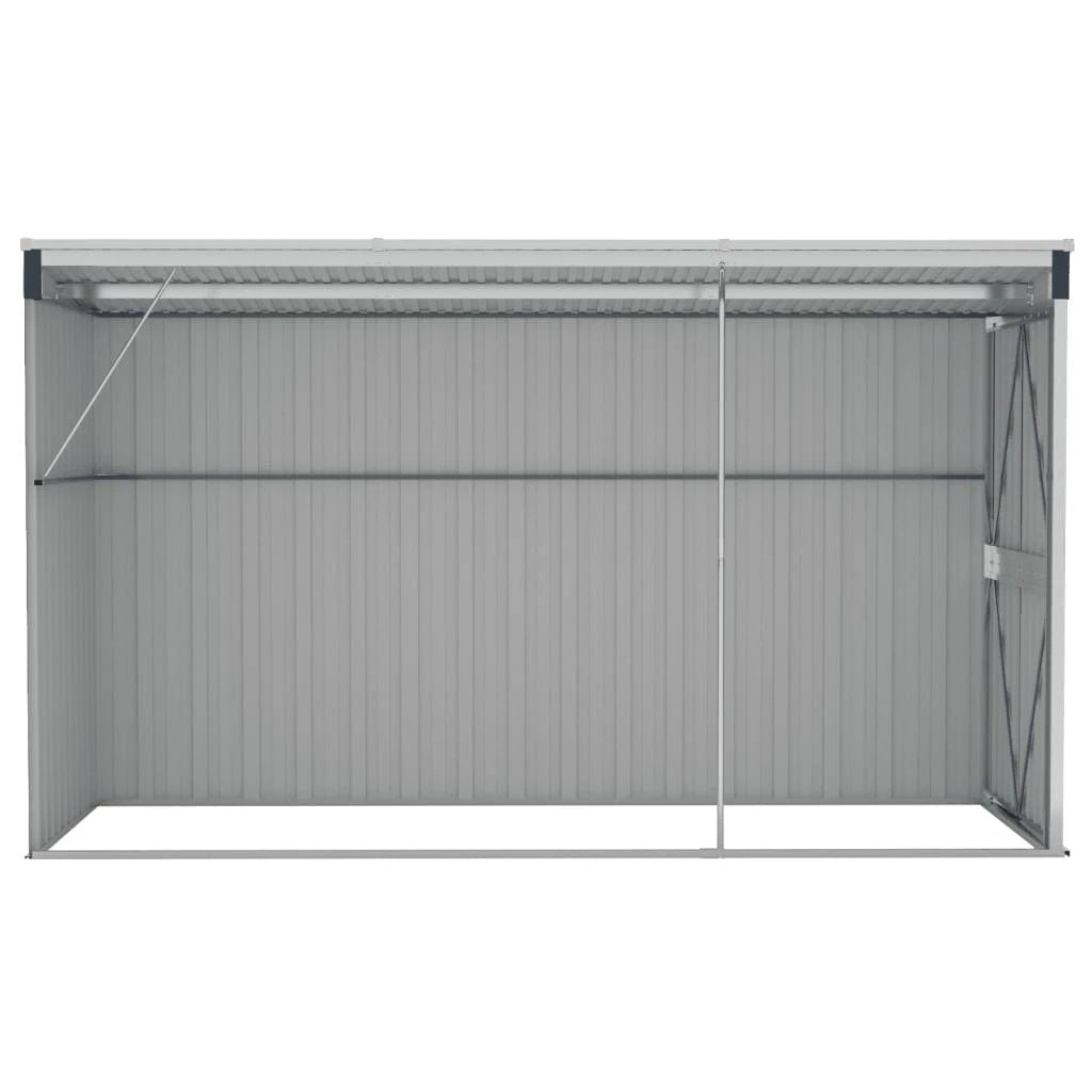 vidaXL vidaXL Wall-mounted Garden Shed Green 118x100x178 cm Galvanised Steel - Garden Shed