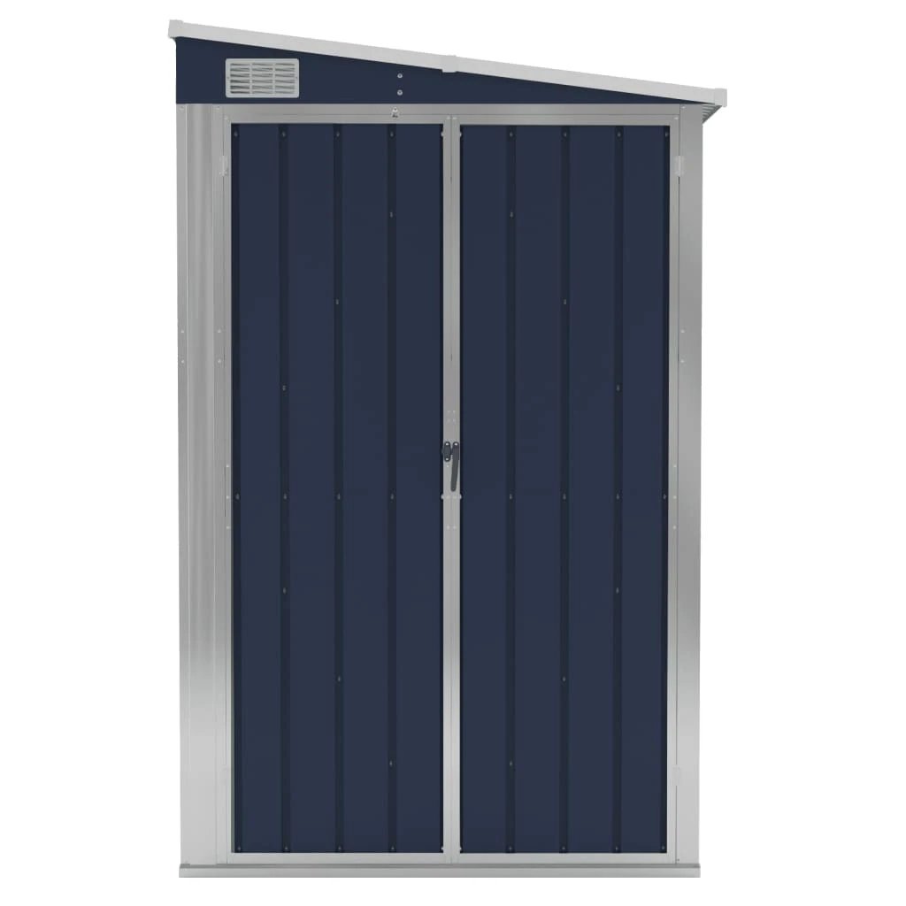 vidaXL Wall-mounted Garden Shed Green 118x100x178 cm Galvanised Steel by vidaXL