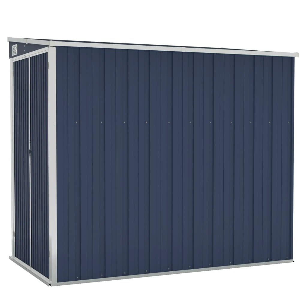 vidaXL Wall-mounted Garden Shed Green 118x100x178 cm Galvanised Steel by vidaXL