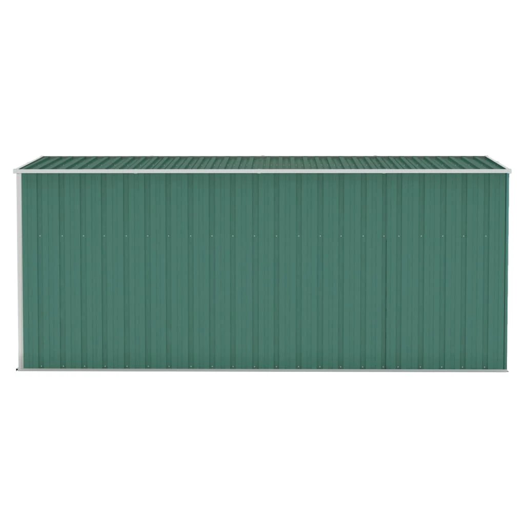 vidaXL vidaXL Wall-mounted Garden Shed Green 118x100x178 cm Galvanised Steel - Garden Shed