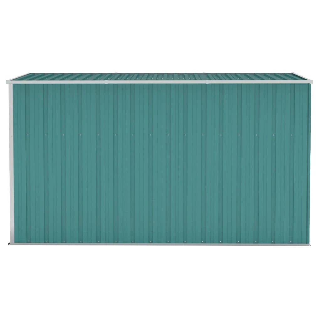 vidaXL vidaXL Wall-mounted Garden Shed Green 118x100x178 cm Galvanised Steel - Garden Shed