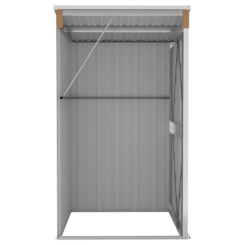 vidaXL Wall-mounted Garden Shed Green 118x100x178 cm Galvanised Steel by vidaXL