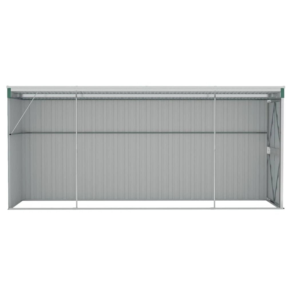 vidaXL vidaXL Wall-mounted Garden Shed Green 118x100x178 cm Galvanised Steel - Garden Shed