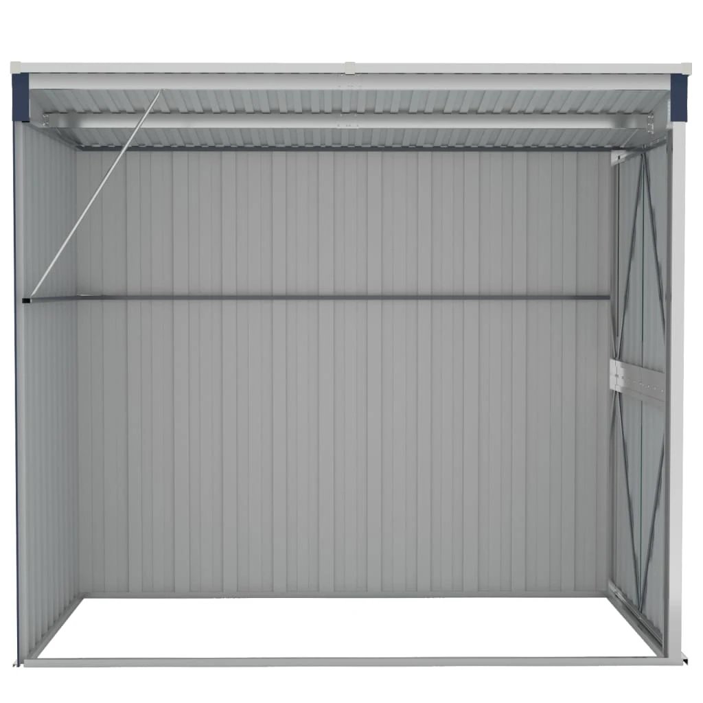 vidaXL Wall-mounted Garden Shed Green 118x100x178 cm Galvanised Steel by vidaXL
