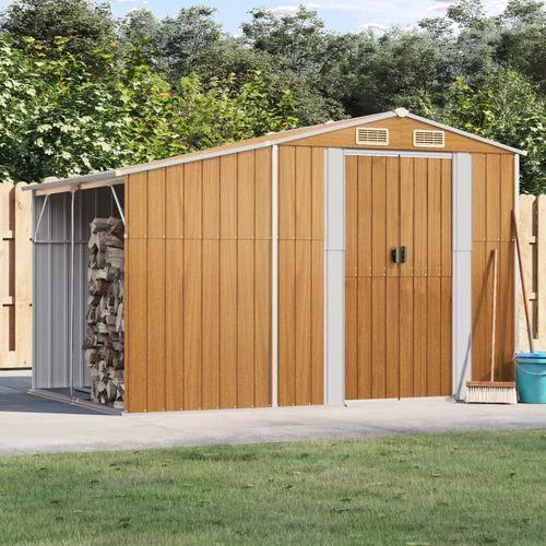vidaXL Garden Shed Green 277x93x179 cm Galvanised Steel by vidaXL