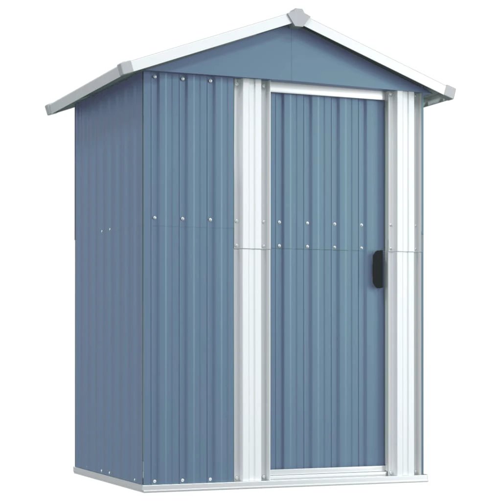 vidaXL Garden Shed Green 126x97.5x177 cm Galvanised Steel by vidaXL