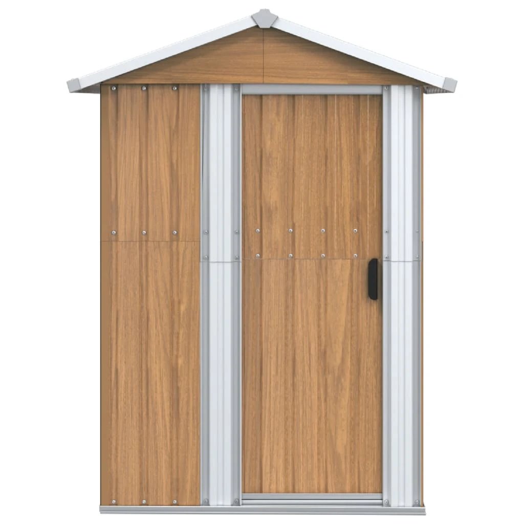 vidaXL Garden Shed Green 126x97.5x177 cm Galvanised Steel by vidaXL