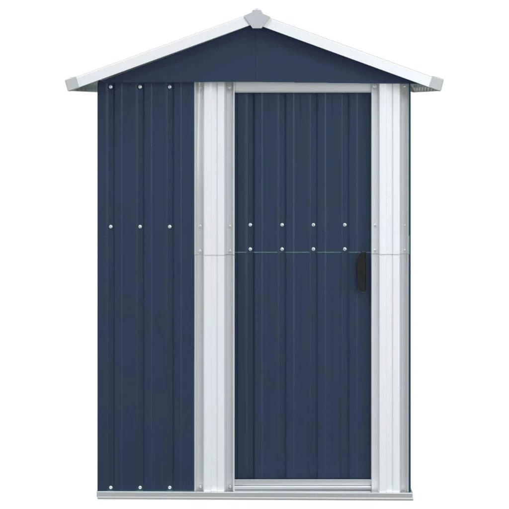 vidaXL Garden Shed Green 126x97.5x177 cm Galvanised Steel by vidaXL