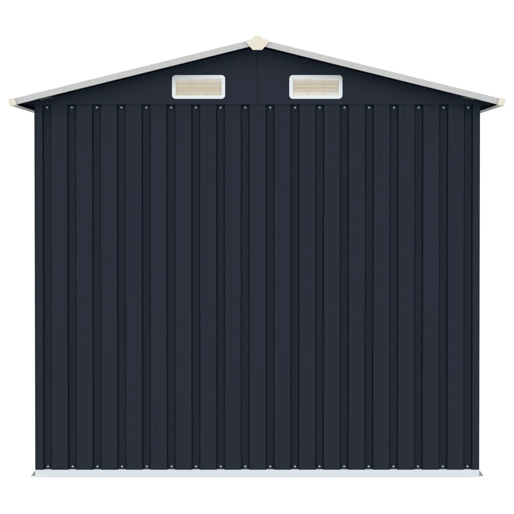 vidaXL Garden Shed Green 205x129x183 cm Galvanised Steel by vidaXL