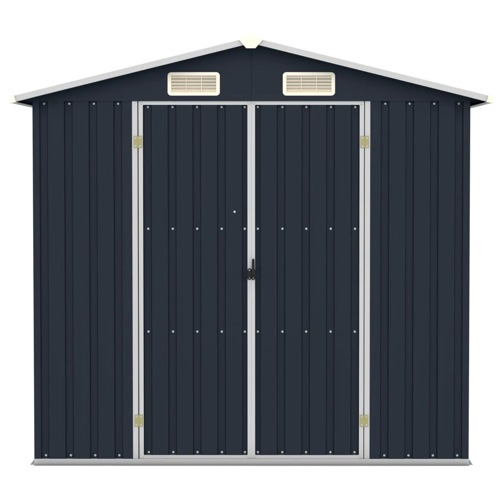 vidaXL Garden Shed Green 205x129x183 cm Galvanised Steel by vidaXL