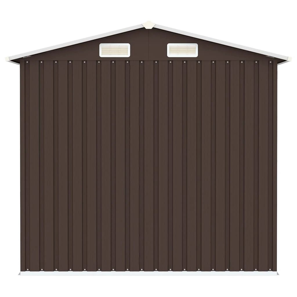 vidaXL Garden Shed Green 205x129x183 cm Galvanised Steel by vidaXL
