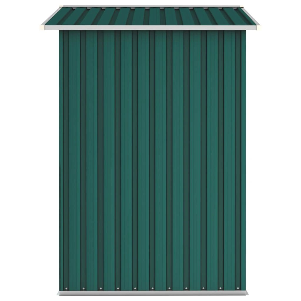 vidaXL Garden Shed Green 205x129x183 cm Galvanised Steel by vidaXL
