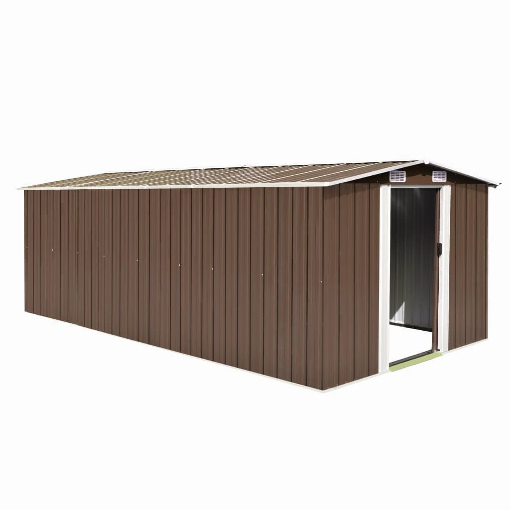 vidaXL Garden Shed 257x298x178 cm Metal Green by vidaXL