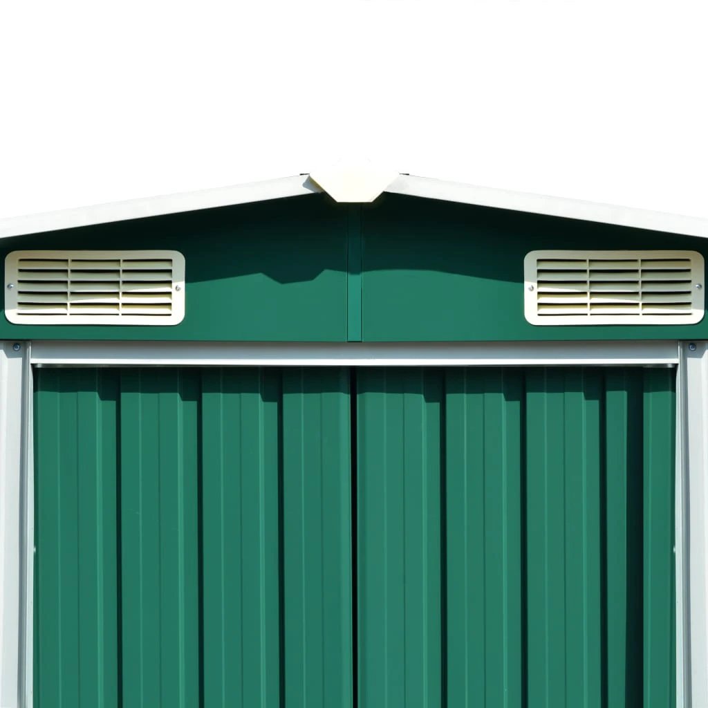 vidaXL Garden Shed 257x298x178 cm Metal Green by vidaXL