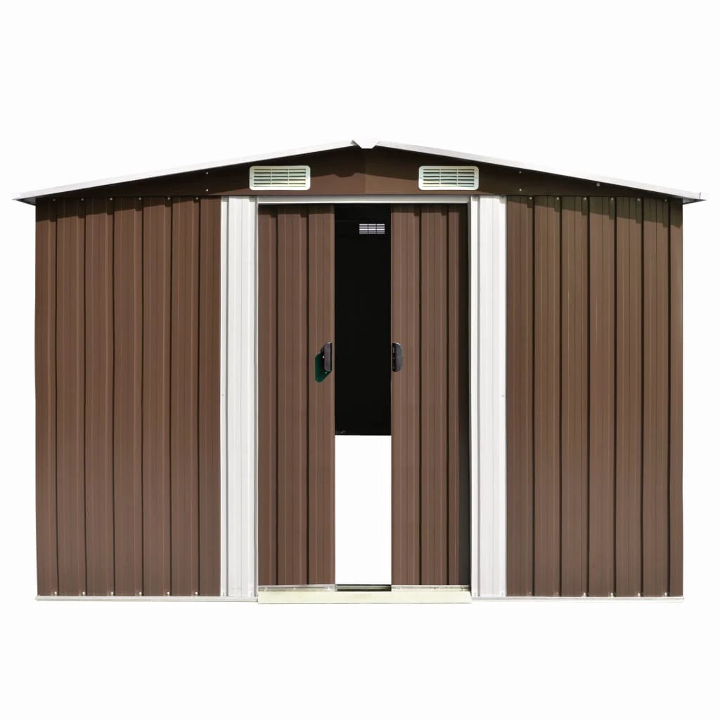 vidaXL Garden Shed 257x298x178 cm Metal Green by vidaXL