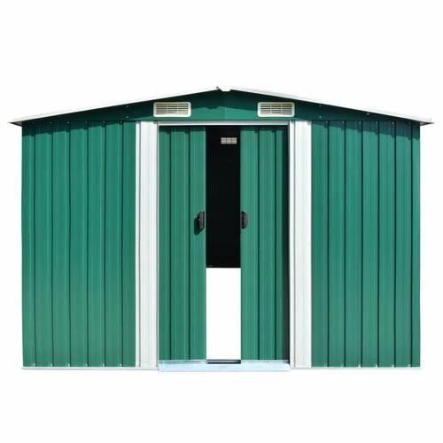 vidaXL Garden Shed 257x298x178 cm Metal Green - Garden Shed