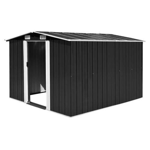 vidaXL Garden Shed 257x298x178 cm Metal Green - Garden Shed
