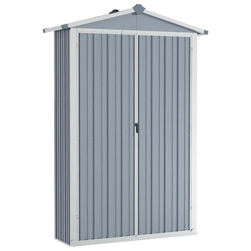 vidaXL Garden Shed Green 116x45x175 cm Galvanised Steel - Garden Shed