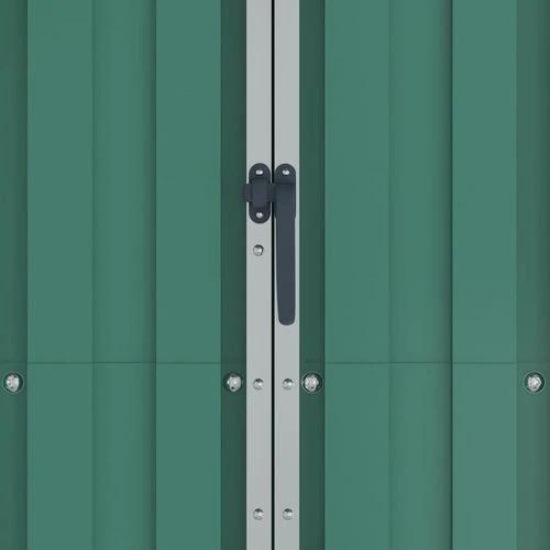 vidaXL Garden Shed Green 116x45x175 cm Galvanised Steel by vidaXL