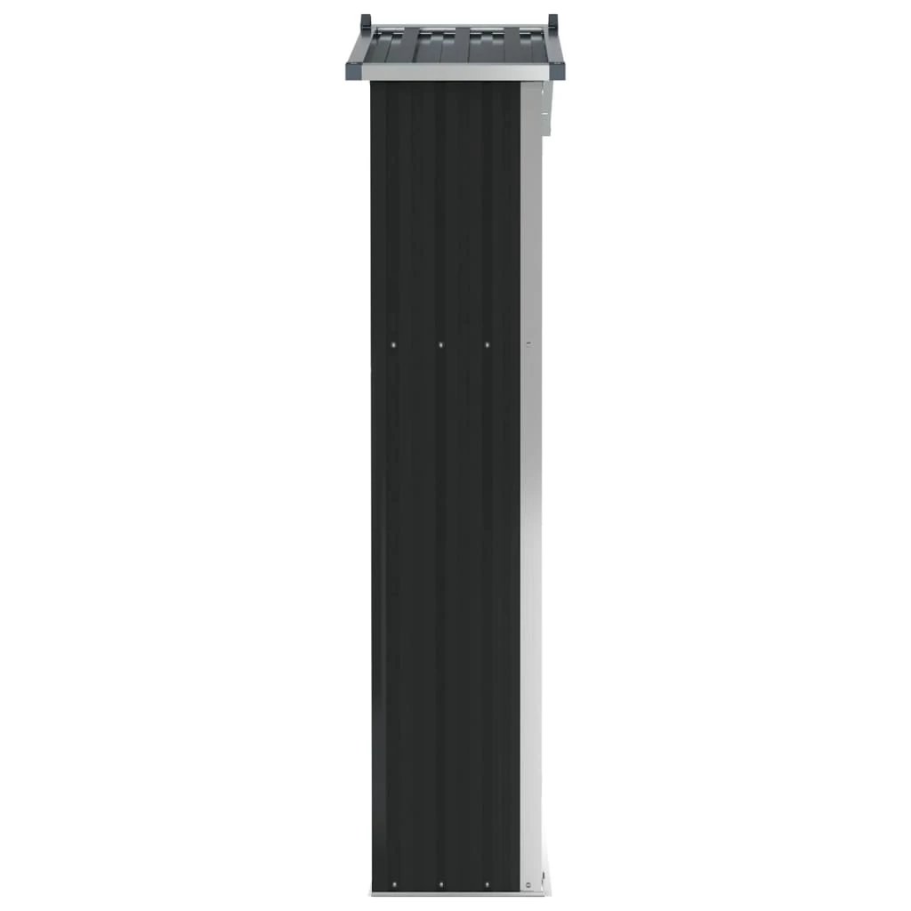 vidaXL Garden Shed Green 116x45x175 cm Galvanised Steel - Garden Shed