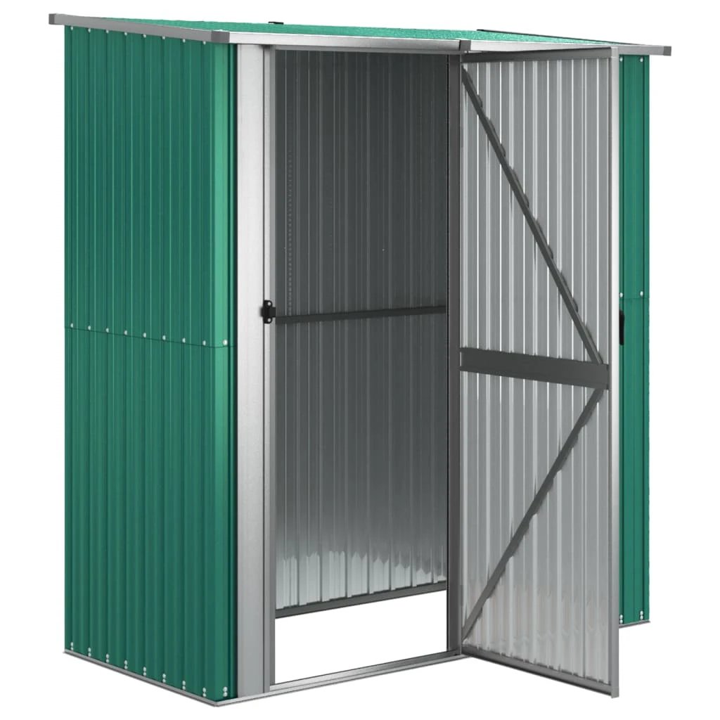 vidaXL Garden Shed Green 180.5x97x209.5 cm Galvanised Steel by vidaXL