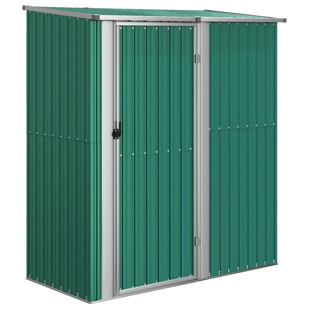 vidaXL Garden Shed Green 180.5x97x209.5 cm Galvanised Steel by vidaXL