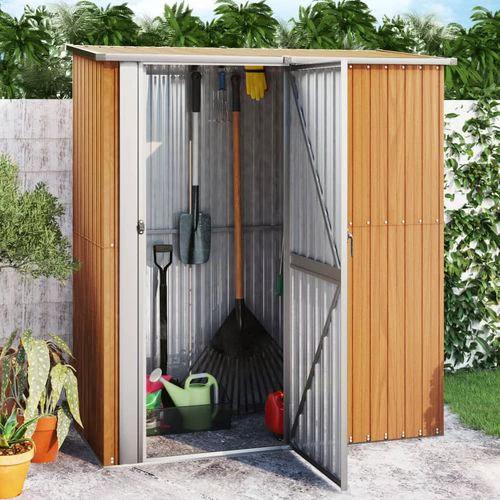 vidaXL Garden Shed Green 180.5x97x209.5 cm Galvanised Steel - Garden Shed