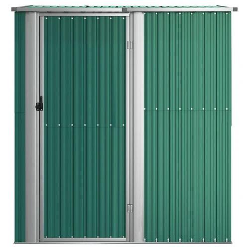 vidaXL Garden Shed Green 180.5x97x209.5 cm Galvanised Steel - Garden Shed