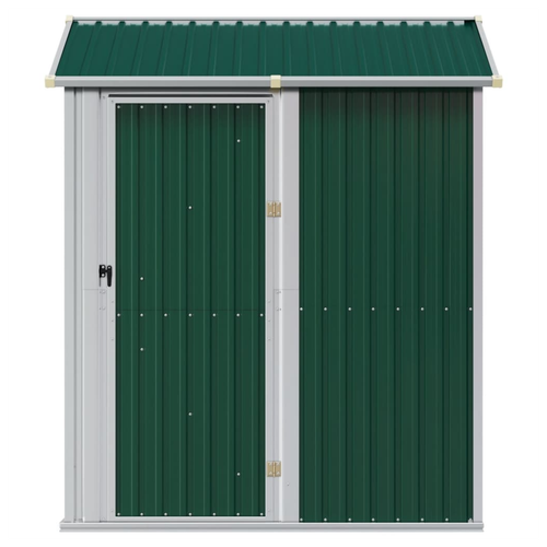 vidaXL vidaXL Garden Shed Green 192x152.5x237 cm Galvanised Steel - Garden Shed
