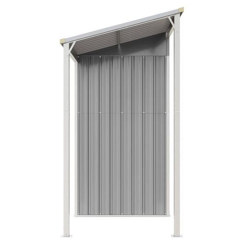 vidaXL Garden Shed with Extended Roof Green 277x110.5x181 cm Steel by vidaXL