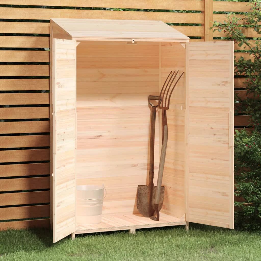 vidaXL Garden Shed 55x52x112 cm Solid Wood Fir by vidaXL