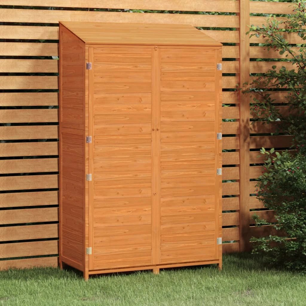 vidaXL Garden Shed 55x52x112 cm Solid Wood Fir by vidaXL