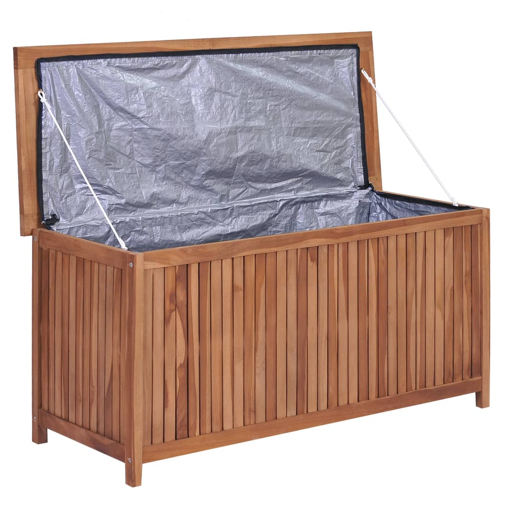 vidaXL Garden Storage Box 120x50x58 cm vidaXL Solid Teak Wood - Uncategorized Garden Storage