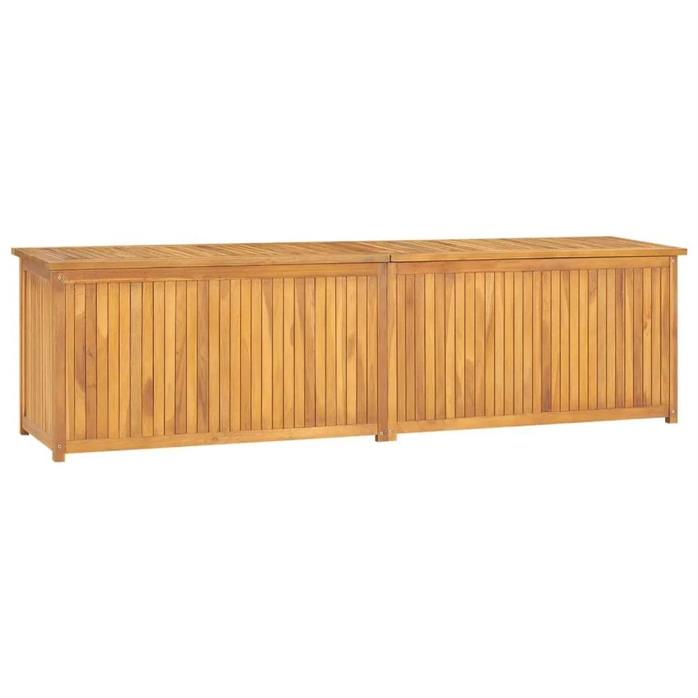 vidaXL Garden Storage Box 120x50x58 cm vidaXL Solid Teak Wood - Uncategorized Garden Storage