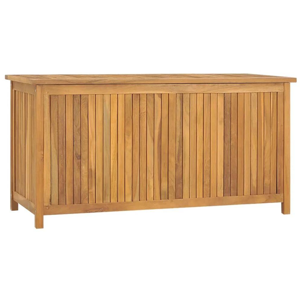 vidaXL Garden Storage Box 120x50x58 cm vidaXL Solid Teak Wood - Uncategorized Garden Storage