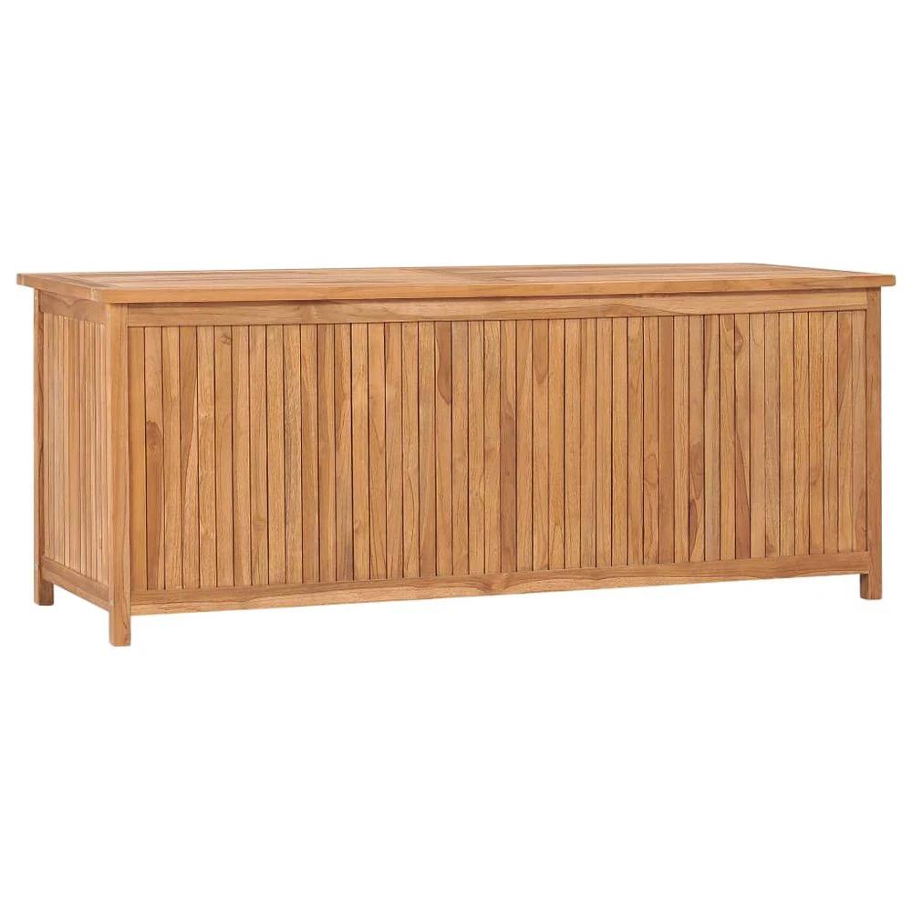 vidaXL Garden Storage Box 120x50x58 cm vidaXL Solid Teak Wood - Uncategorized Garden Storage