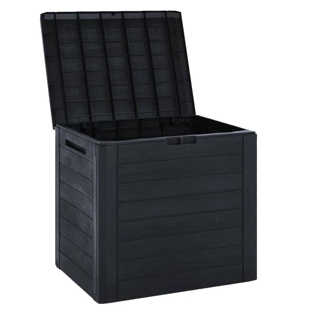 Garden Storage Box Anthracite vidaXL 58.5x46x55 cm Polypropylene by vidaXL