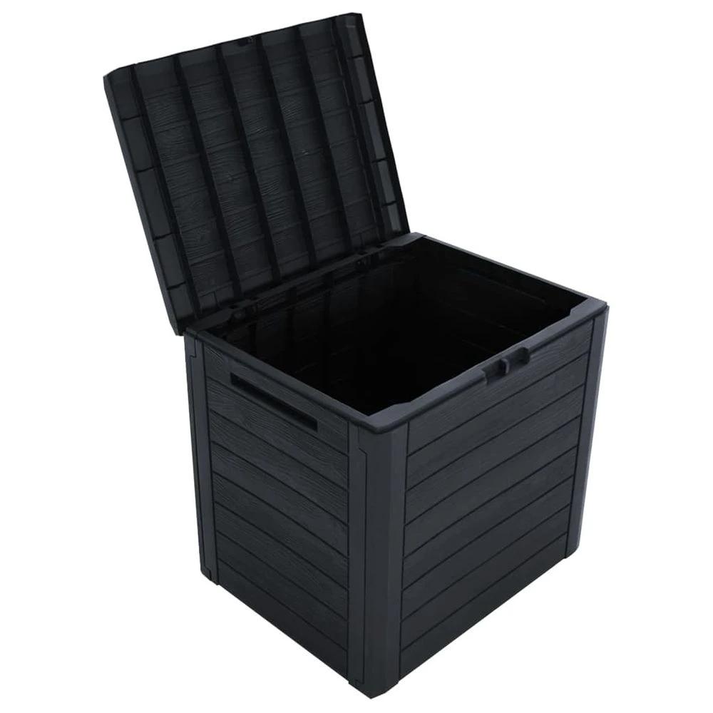 Garden Storage Box Anthracite vidaXL 58.5x46x55 cm Polypropylene by vidaXL