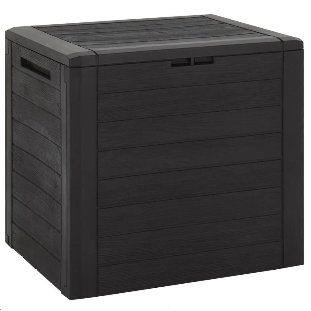 Garden Storage Box Brown vidaXL 58.5x46x55 cm Polypropylene by vidaXL