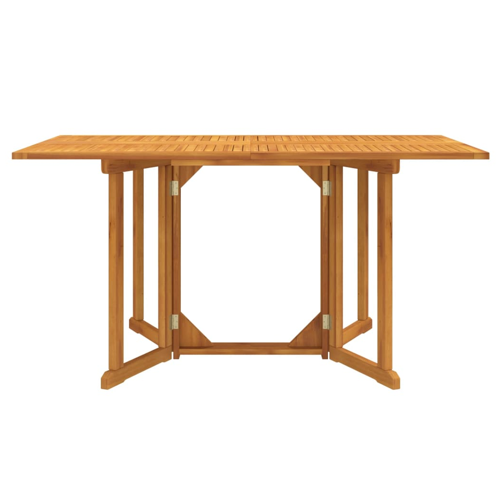 vidaXL Folding Butterfly Garden Table vidaXL 150x90x75 cm Solid Wood Teak - Uncategorized Garden Table