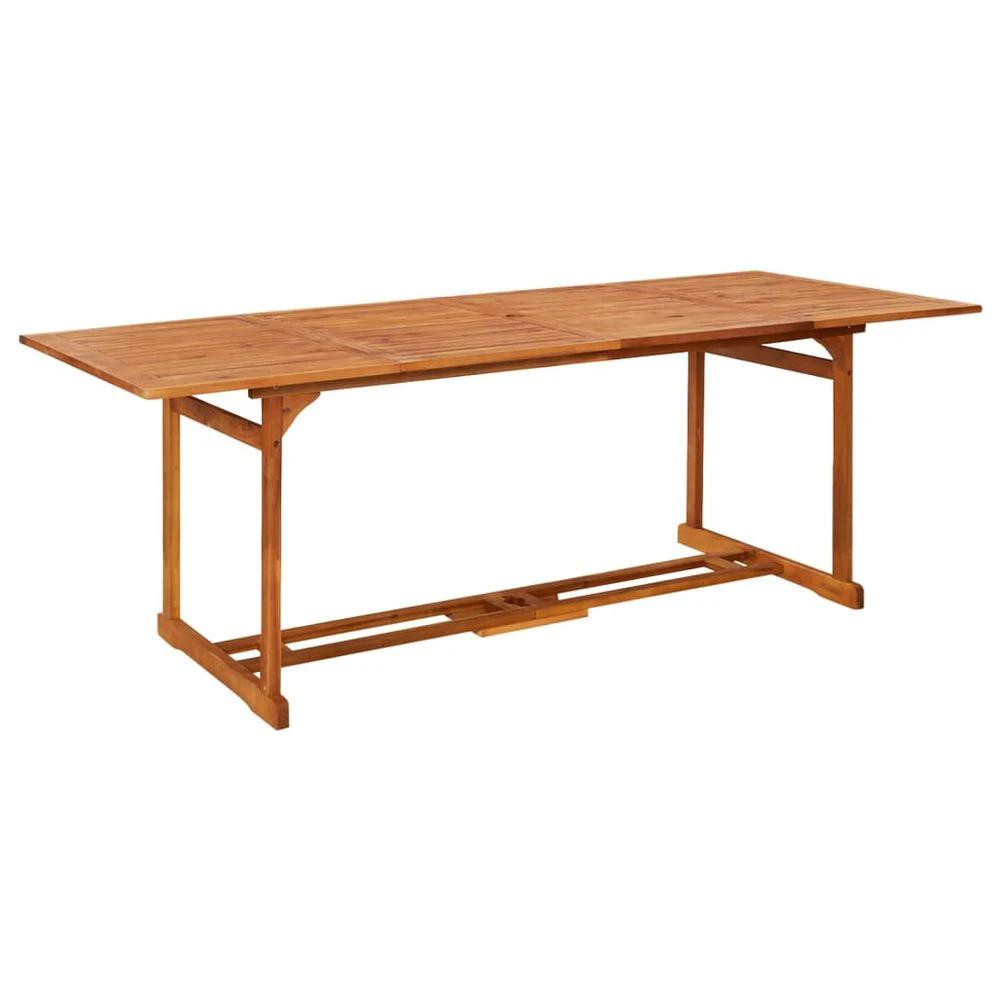 vidaXL Garden Dining Table vidaXL 180x90x75 cm Solid Acacia Wood - Uncategorized Garden Table