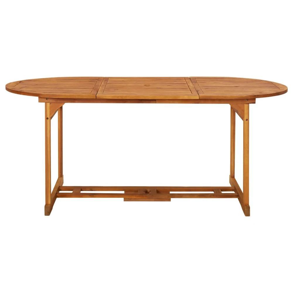 vidaXL Garden Dining Table vidaXL 180x90x75 cm Solid Acacia Wood - Uncategorized Garden Table