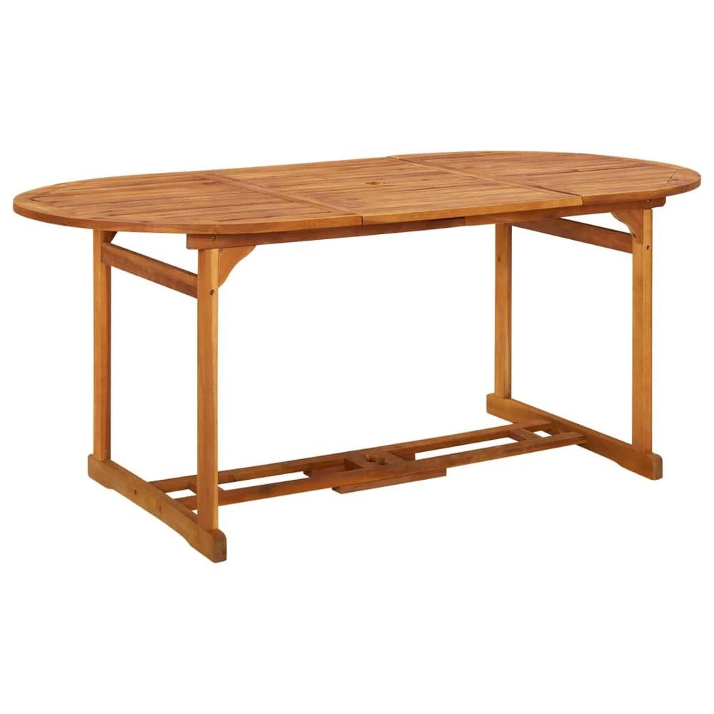 vidaXL Garden Dining Table vidaXL 180x90x75 cm Solid Acacia Wood - Uncategorized Garden Table
