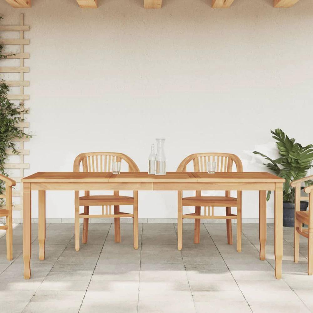 Garden Dining Table vidaXL 200x90x75 cm Solid Wood Teak by vidaXL