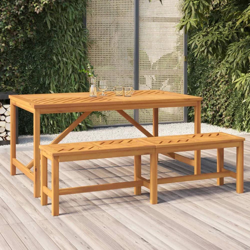 Garden Dining Table vidaXL 90x90x74 cm Solid Wood Acacia by vidaXL