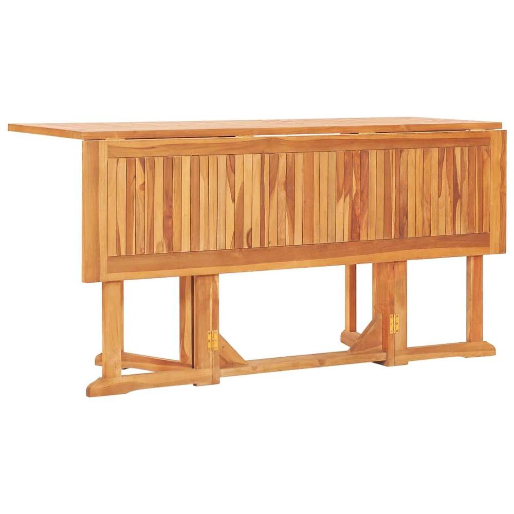 vidaXL Folding Butterfly Garden Table vidaXL 150x90x75 cm Solid Teak Wood - Uncategorized Garden Table
