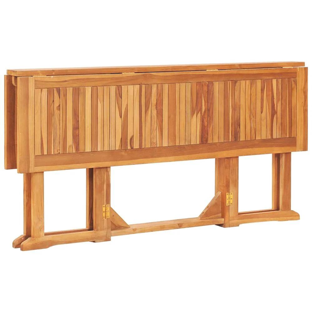 vidaXL Folding Butterfly Garden Table vidaXL 150x90x75 cm Solid Teak Wood - Uncategorized Garden Table