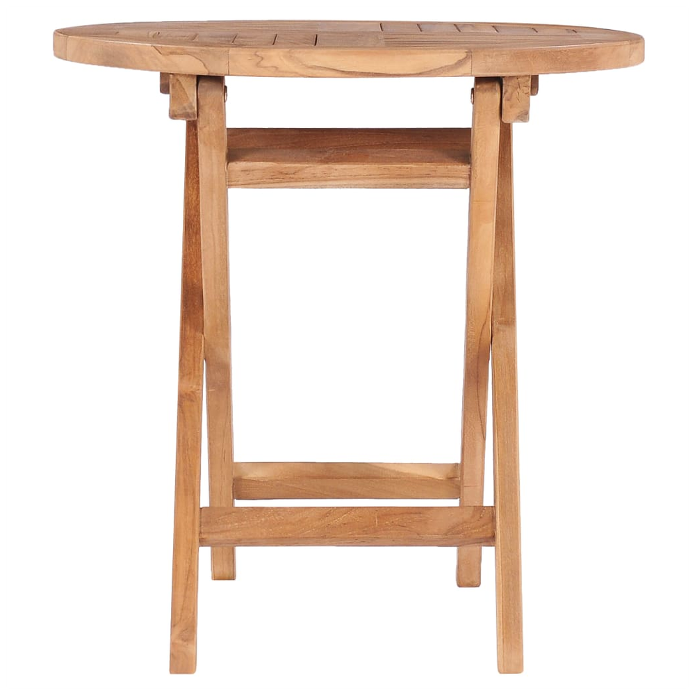 Folding Garden Table 45 cm vidaXL Solid Teak Wood by vidaXL