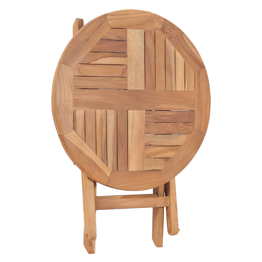 Folding Garden Table 45 cm vidaXL Solid Teak Wood by vidaXL