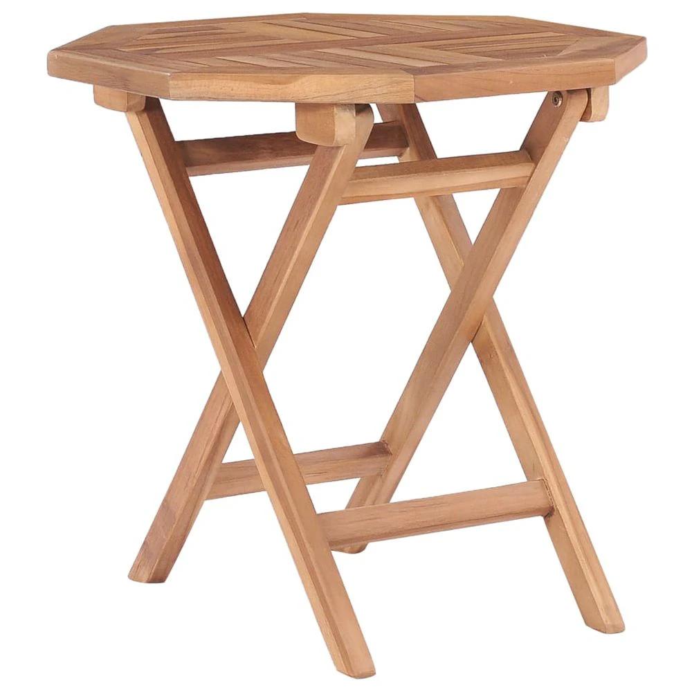Folding Garden Table vidaXL 45x45x45 cm Solid Teak Wood by vidaXL